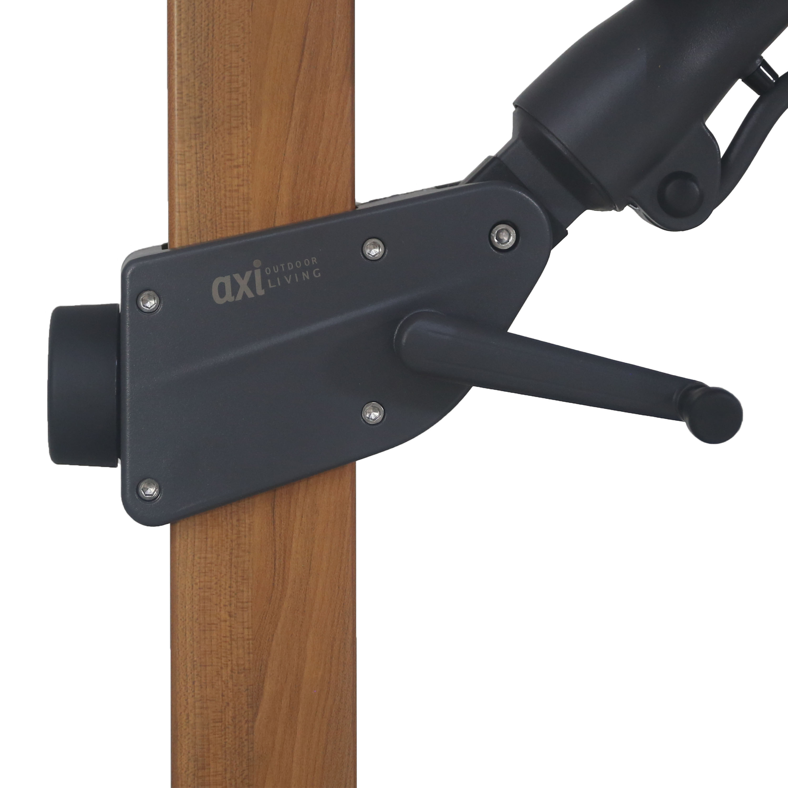 AXI Alina Cantilever Parasol 300x300cm Wood-look/Taupe