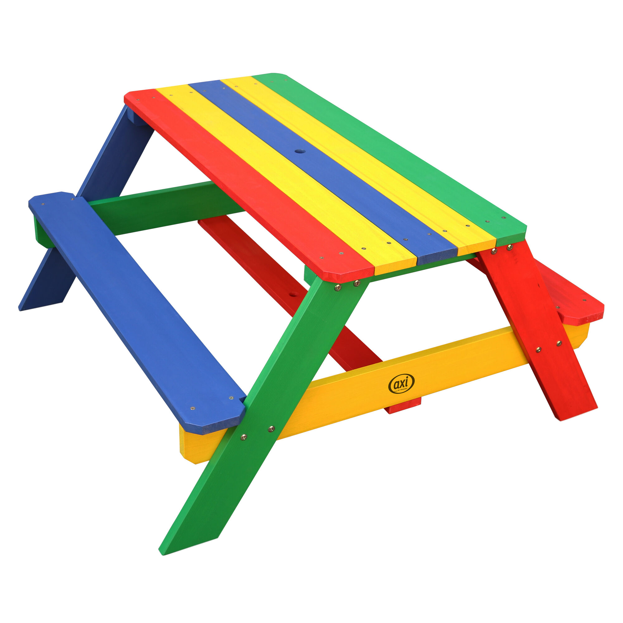 productfoto AXI Nick Picknicktafel Regenboog - Parasol Regenboog