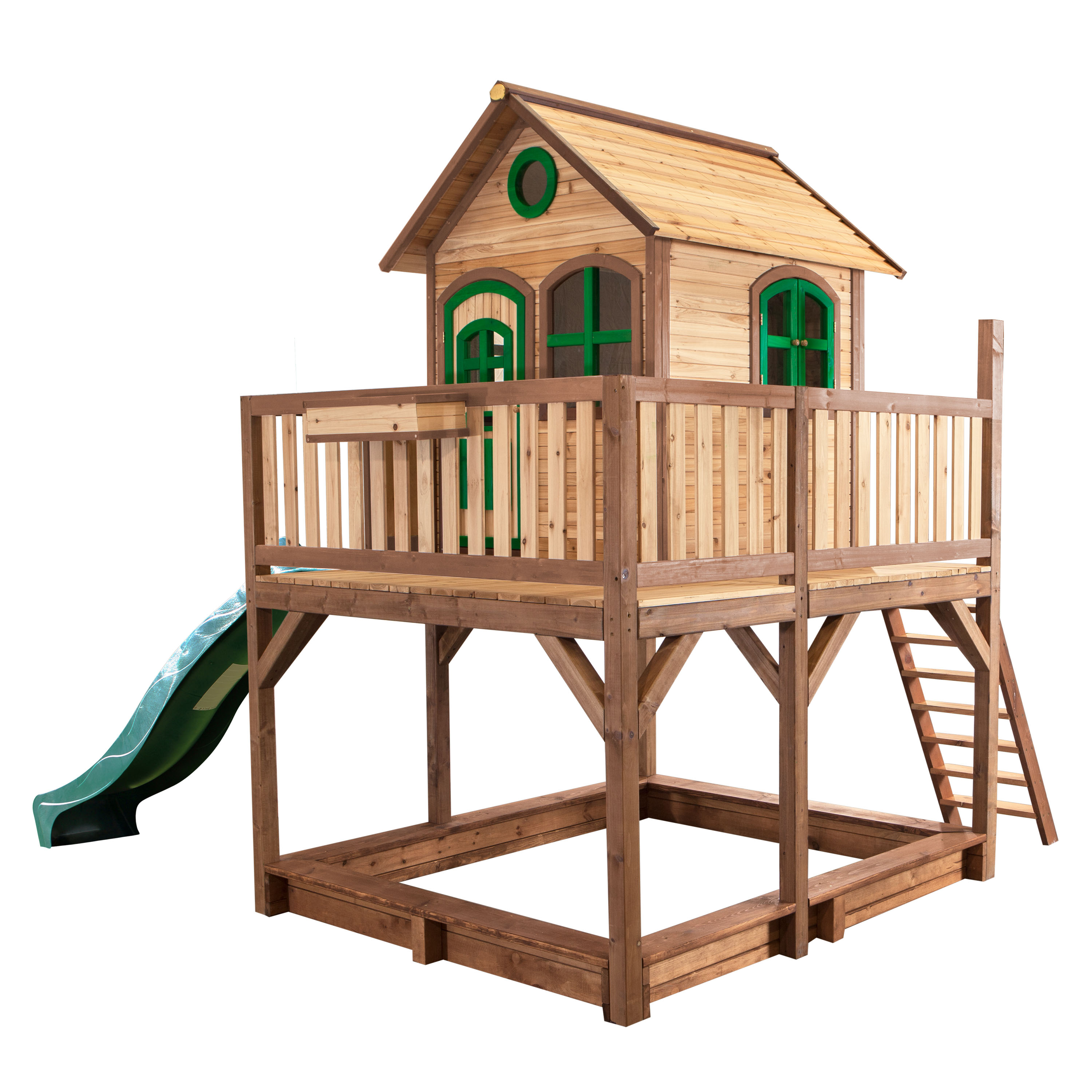 AXI Liam Playhouse Brown/Green - Green Slide