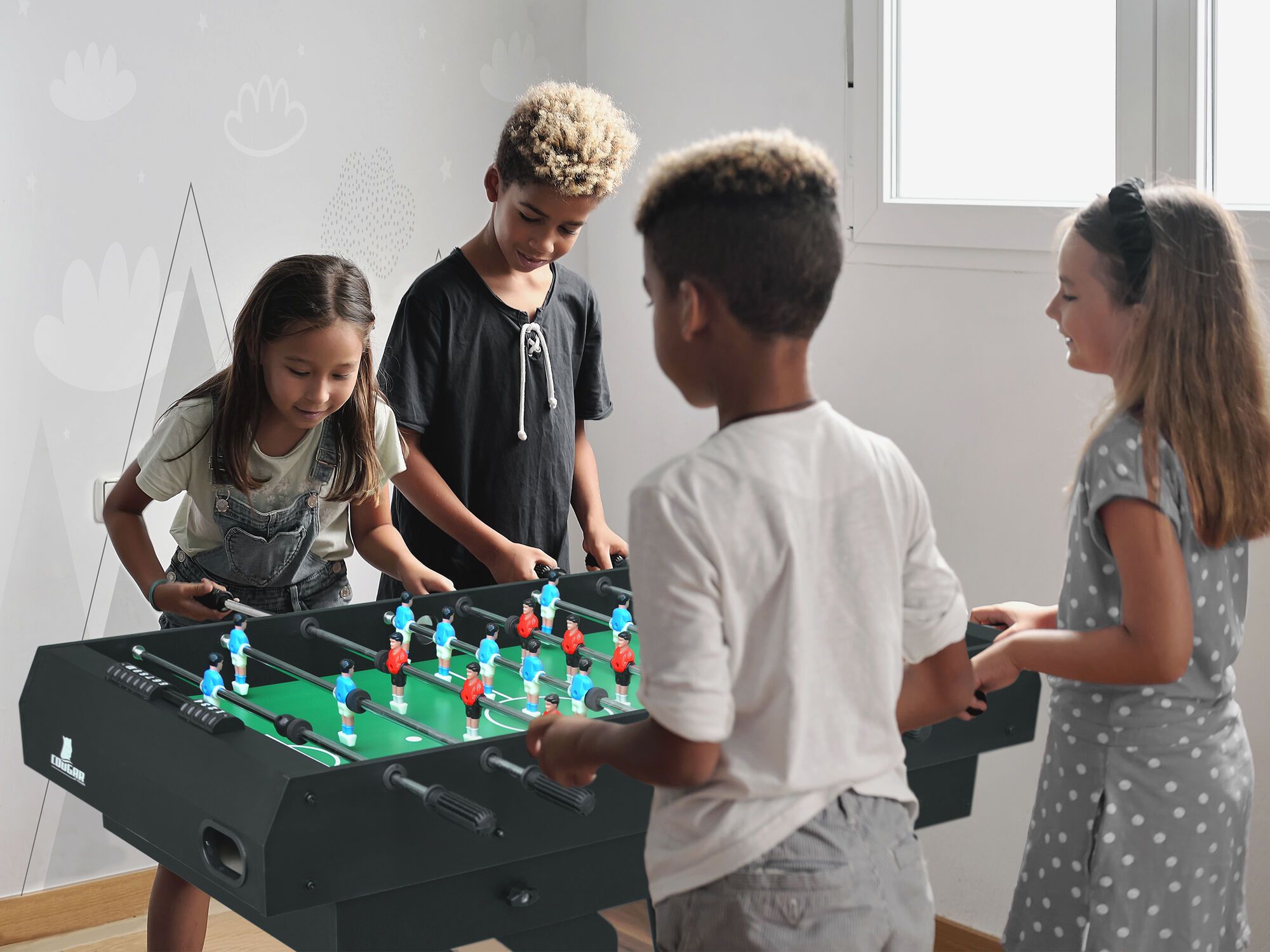 Cougar All-in-One 16-in-1 Table multi jeux pliable Noir