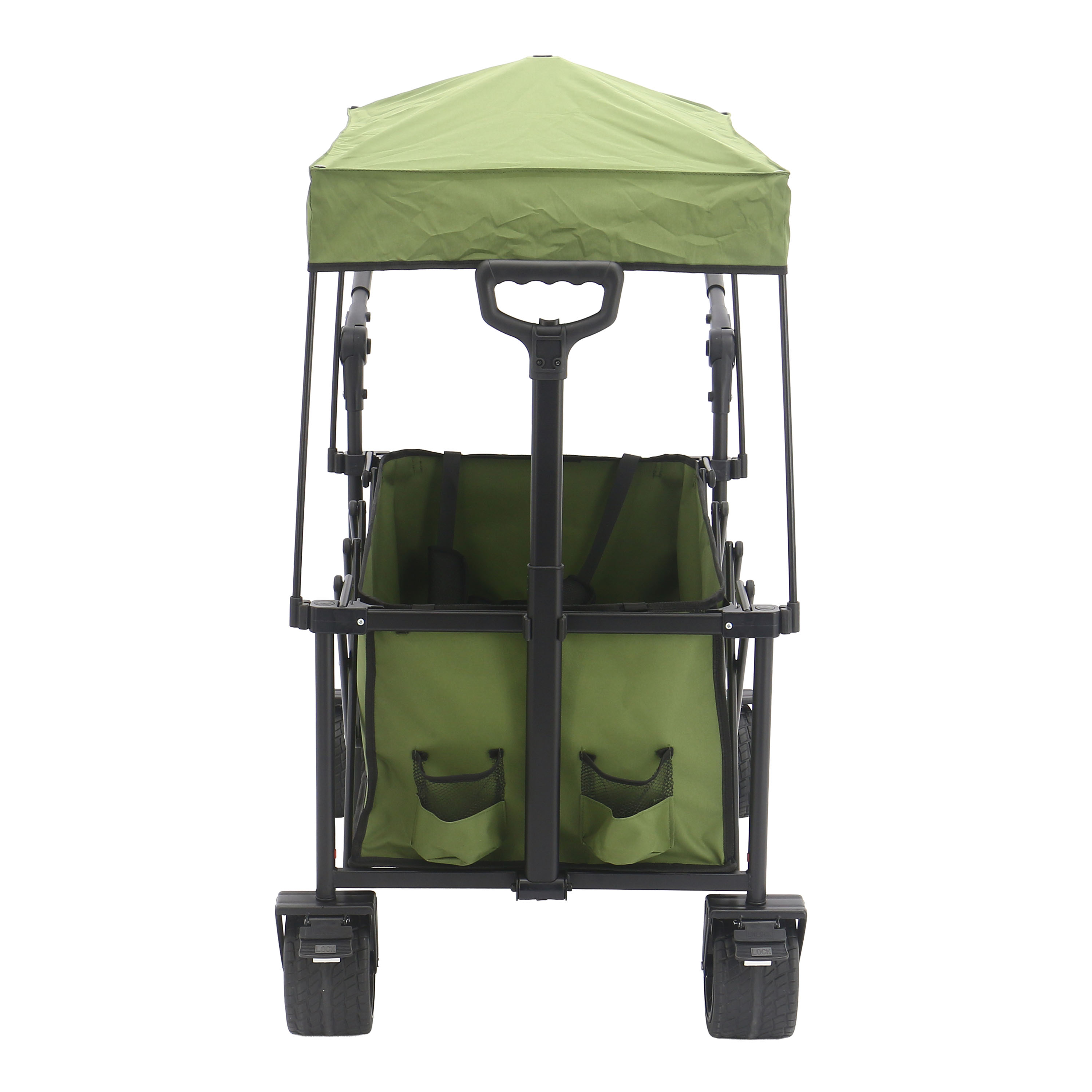AXI SB221 Foldable Beach Wagon with roof - Green