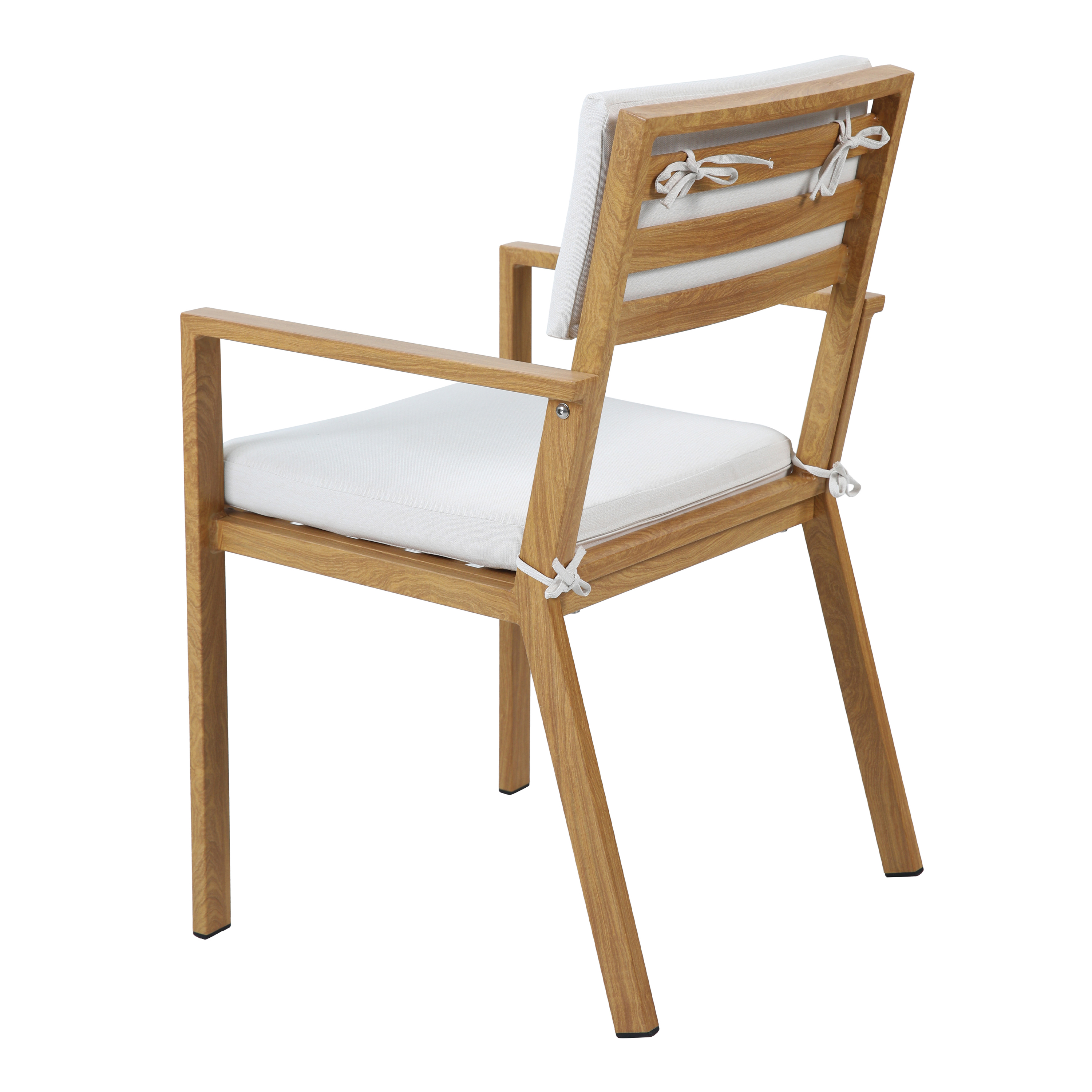 AXI Jada Salon de jardin avec 6 chaises, Aspect Bois/beige