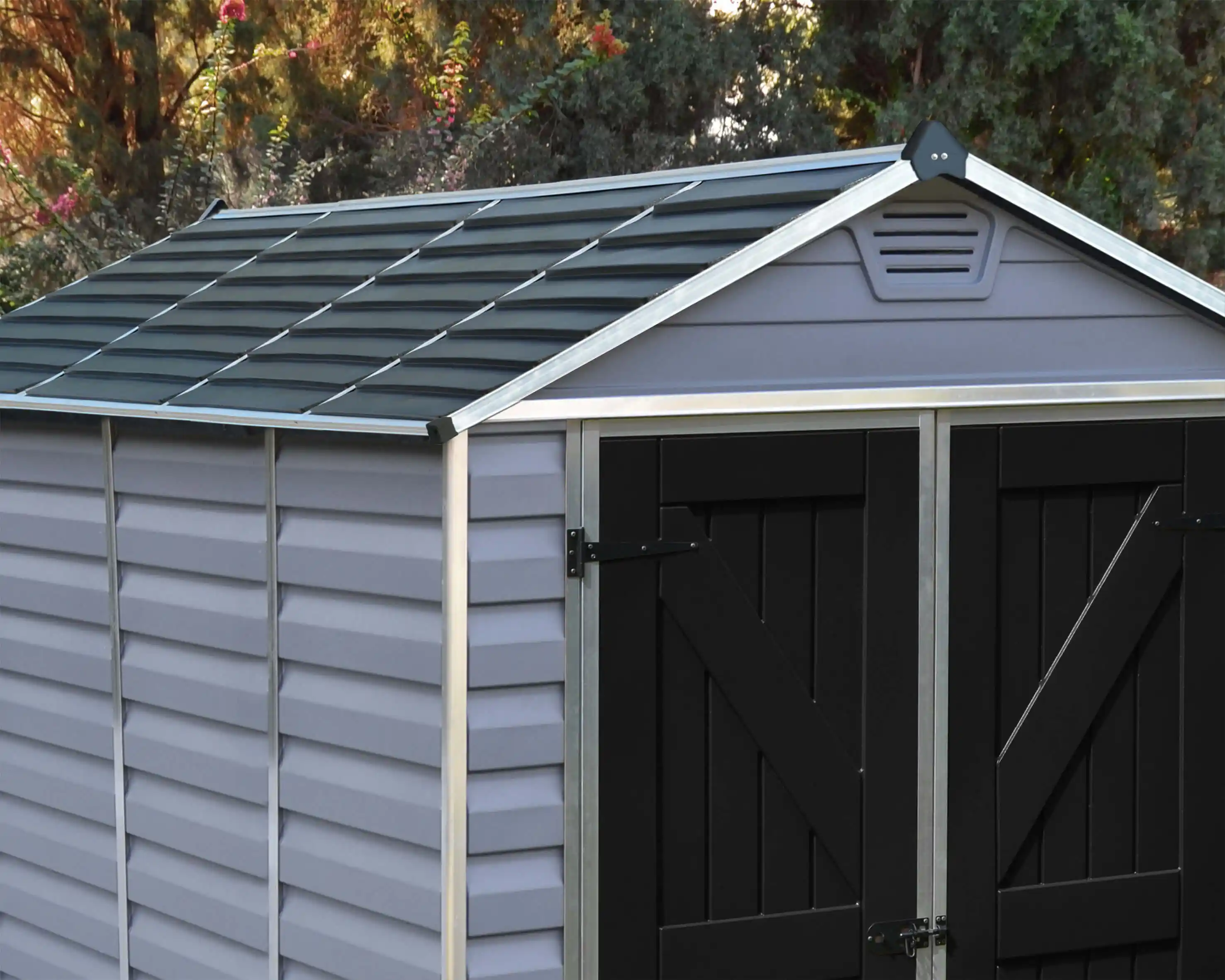 Canopia Skylight 378X185X217 cm Openlucht schuur voor tuin Donkergrijs Deco-7290108137170 Canopia Skylight 378X185X217 cm Openlucht schuur voor tuin Donkergrijs Deco