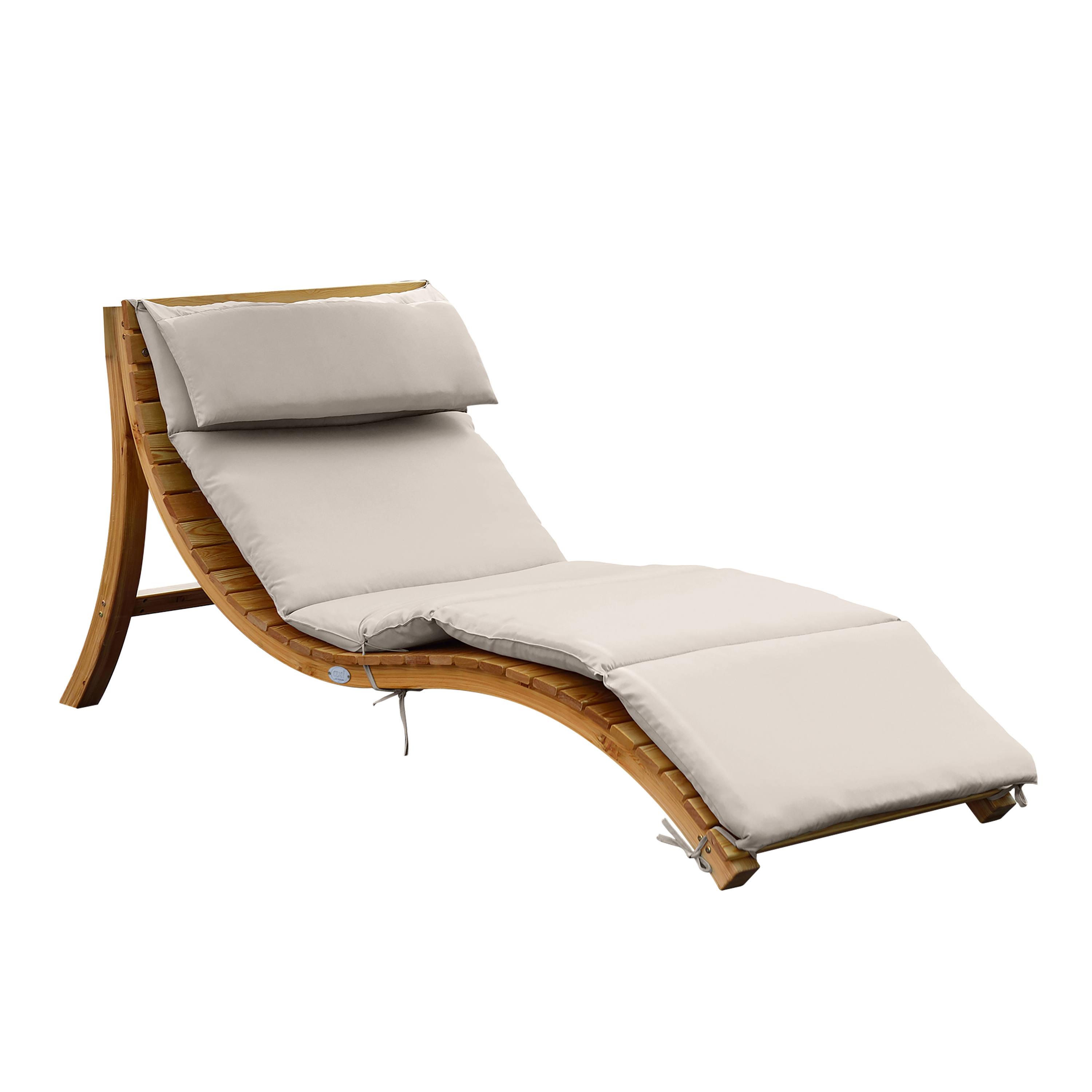 AXI Salina chaise longue avec pare-soleil amovible Beige