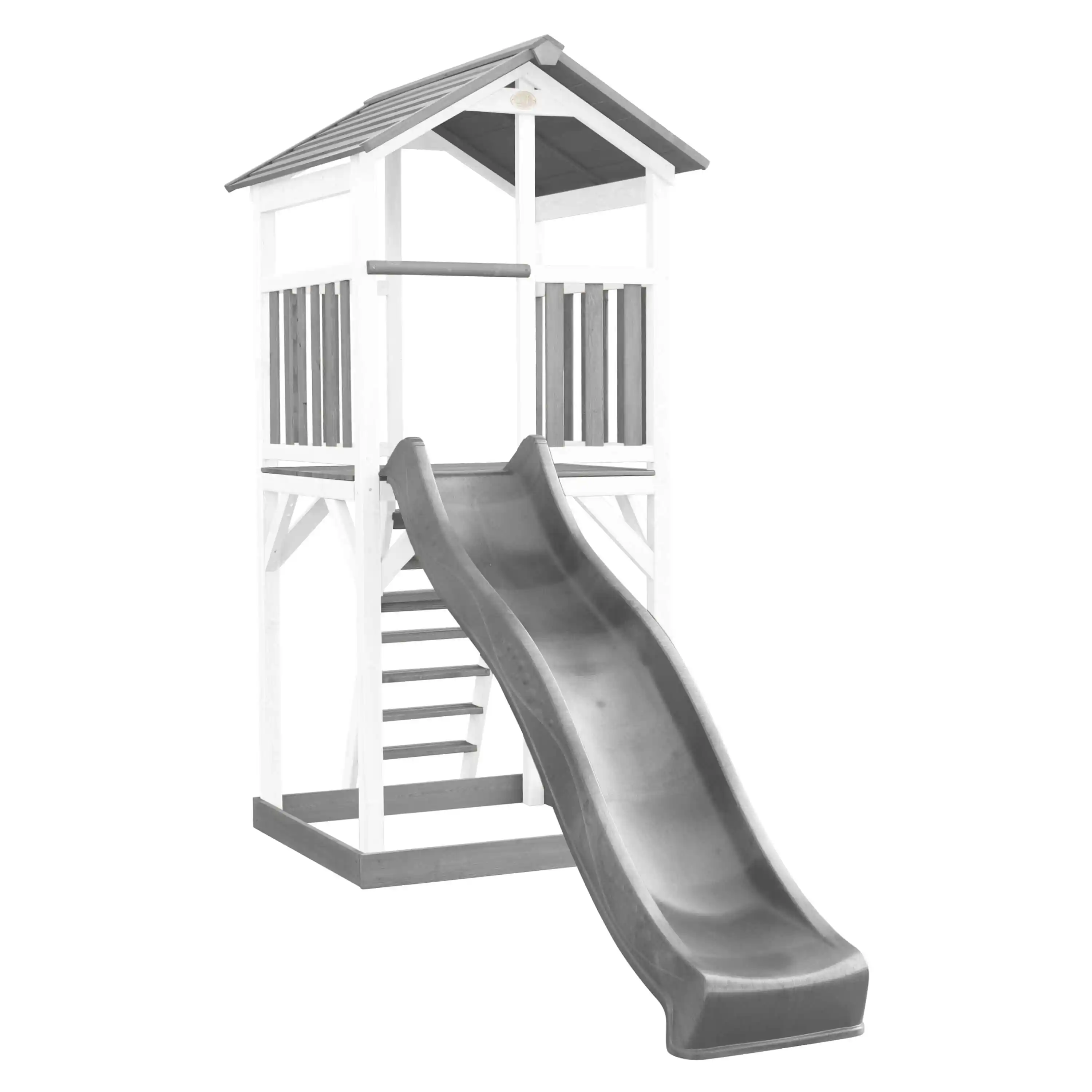 AXI Beach Tower Aire de jeux Grise/Blanche - Toboggan Gris