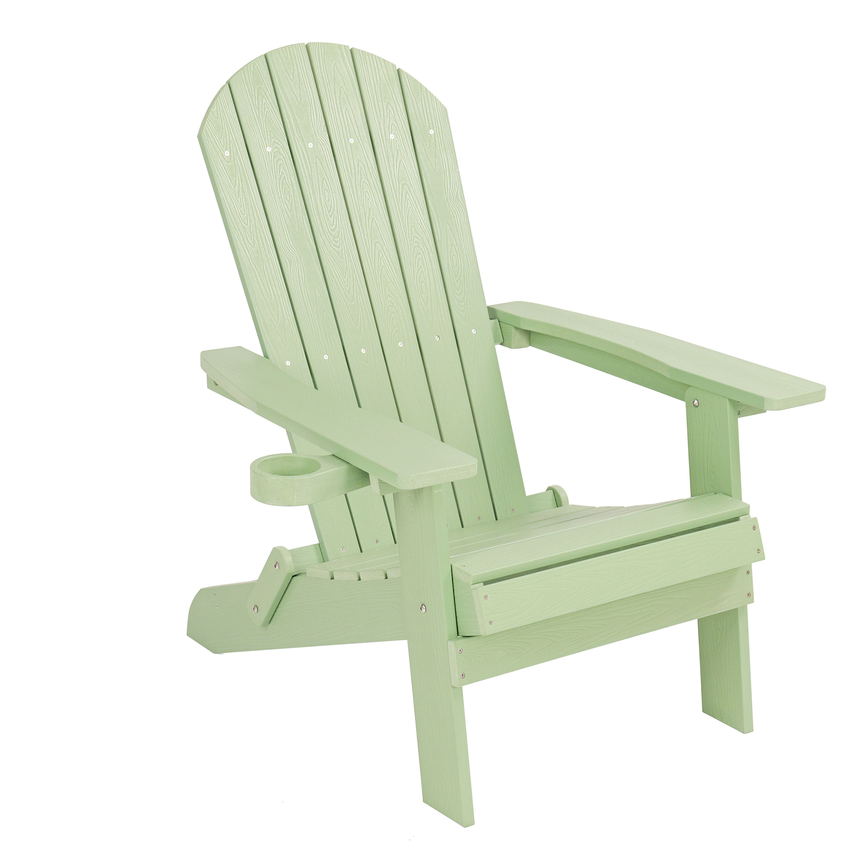 AXI Claire Folding Adirondack Chair Plastic Pastel Green