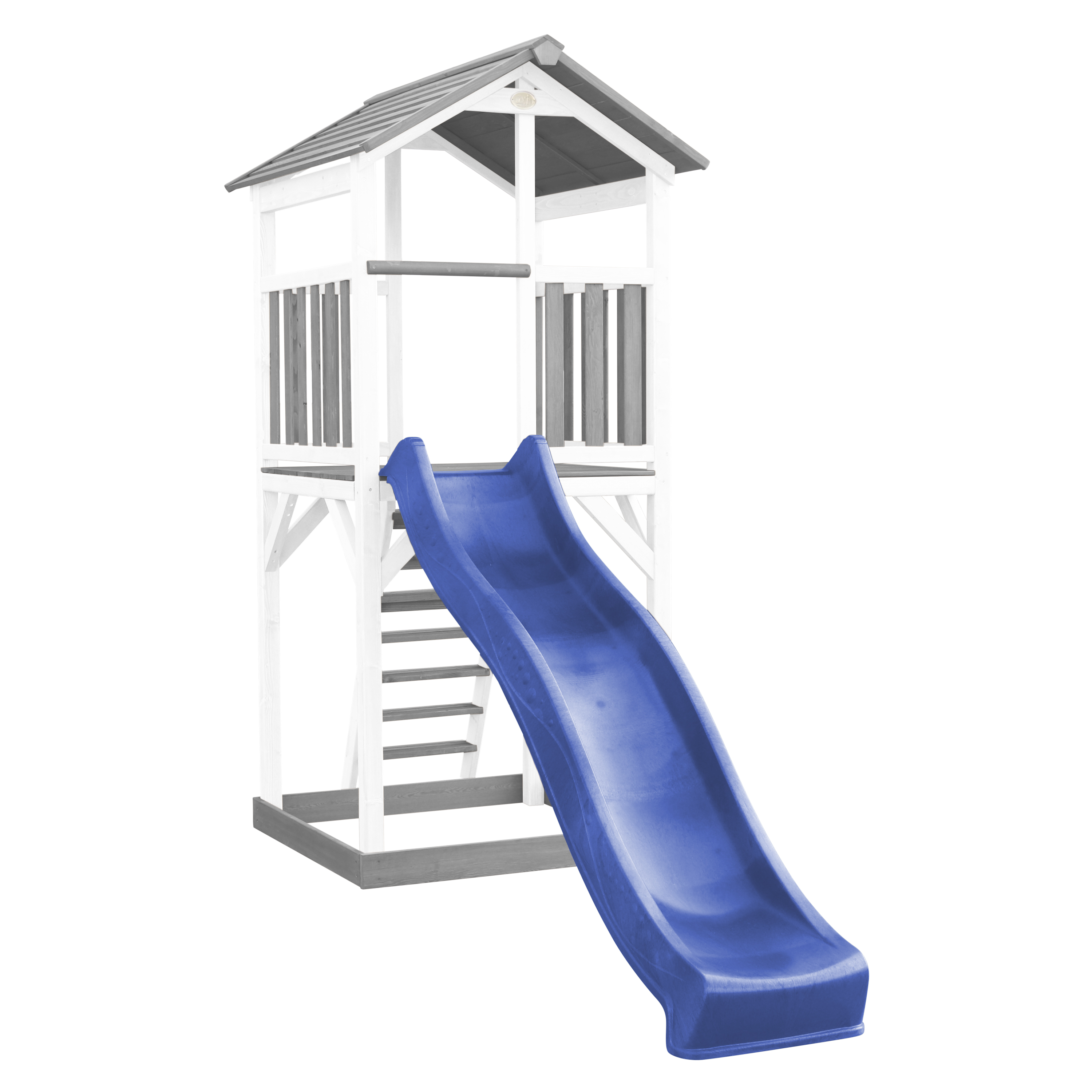 AXI Beach Tower Grey/White - Blue Slide