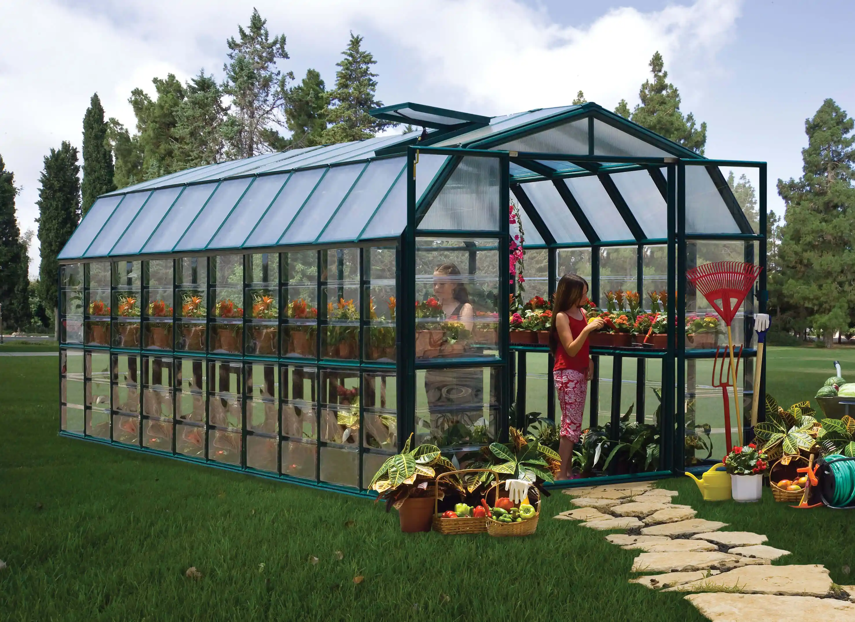 Canopia Grand Gardener 637X265X238 cm Serre de jardin Verte Transparente Hybrid