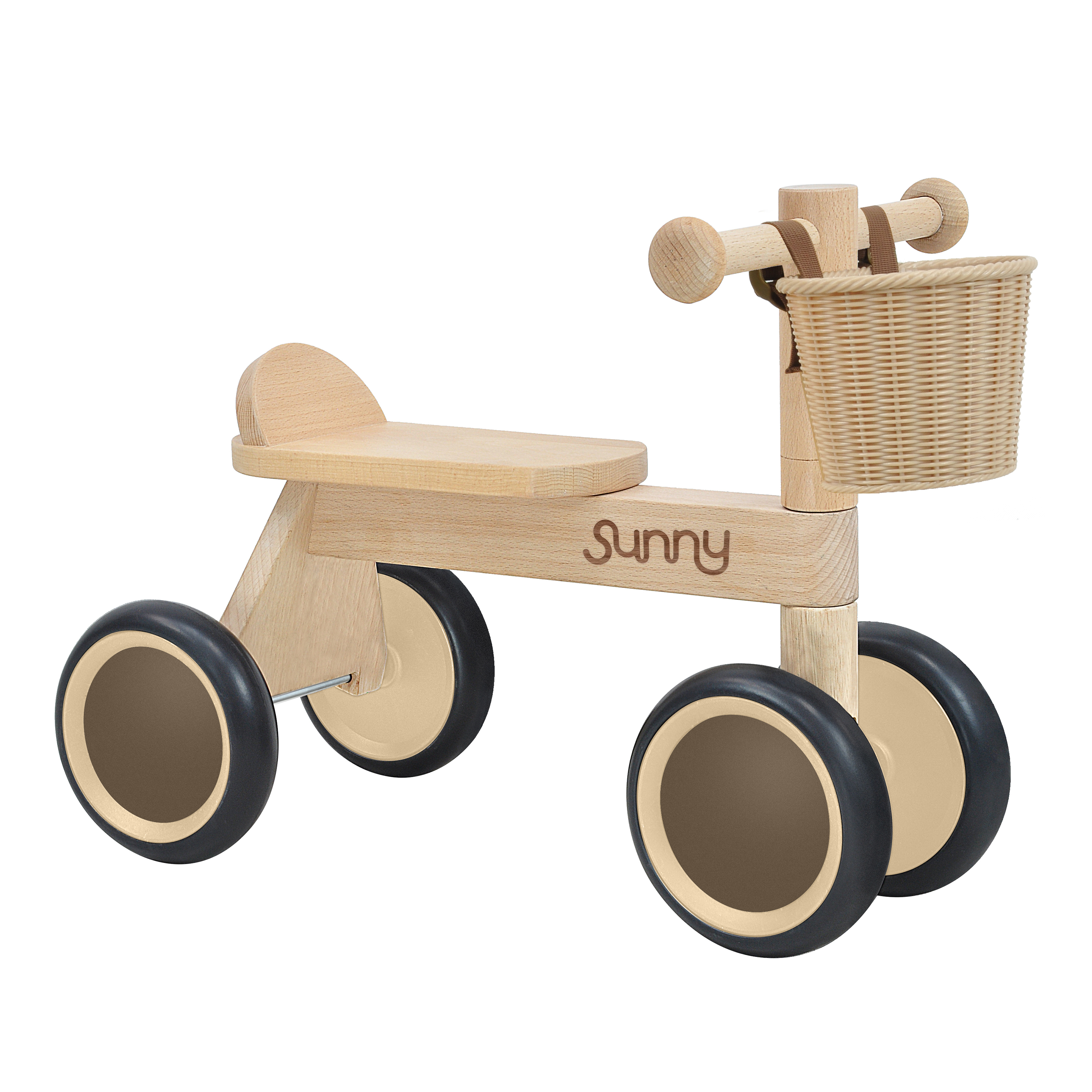 Sunny Mini Walker Draisienne en Bois avec panier de rangement