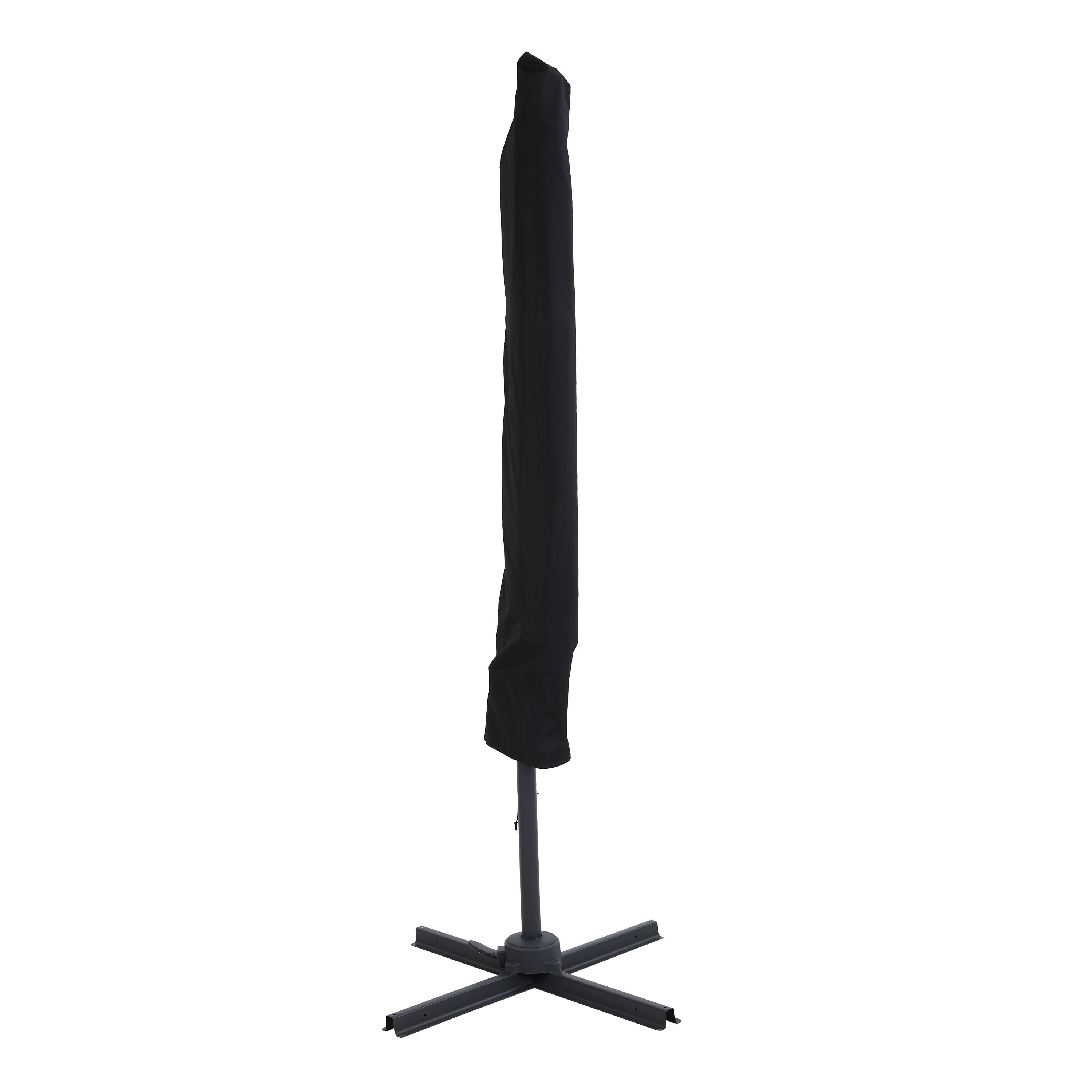 AXI Solea Cantilever Parasol Ø 300cm Wood-look/Taupe