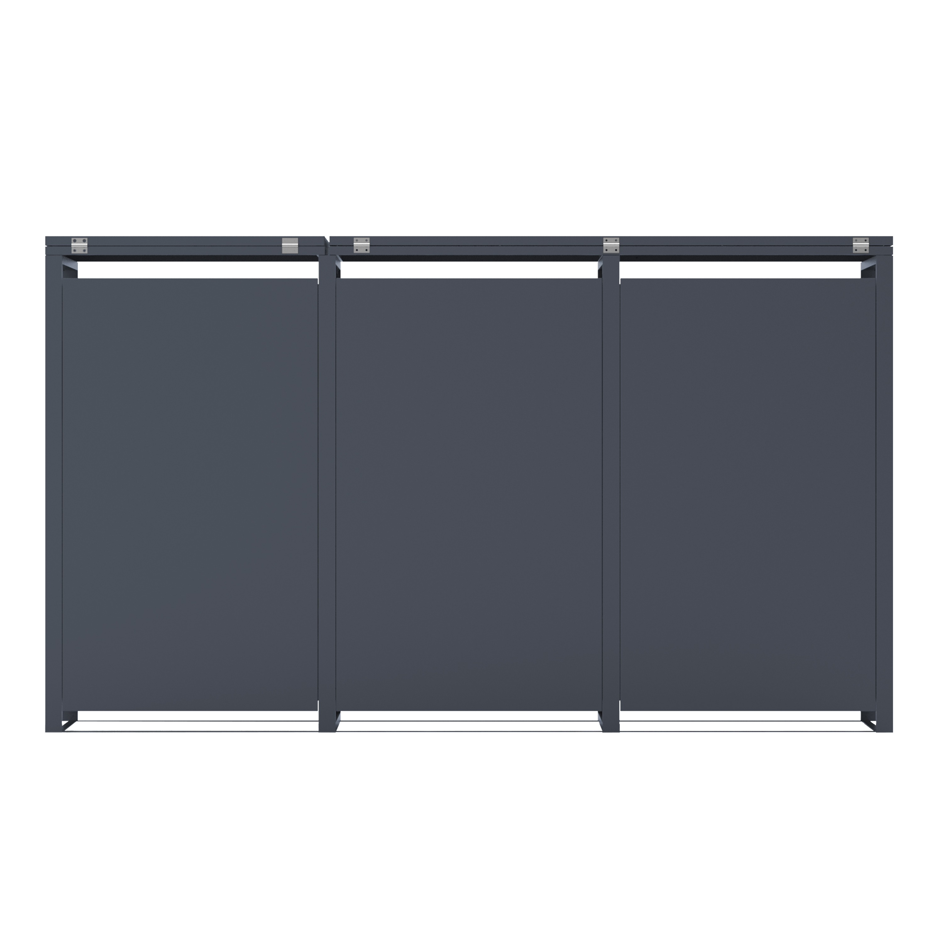 AXI Luke Metal Garbage Bin Shed - 3 Garbage Bins