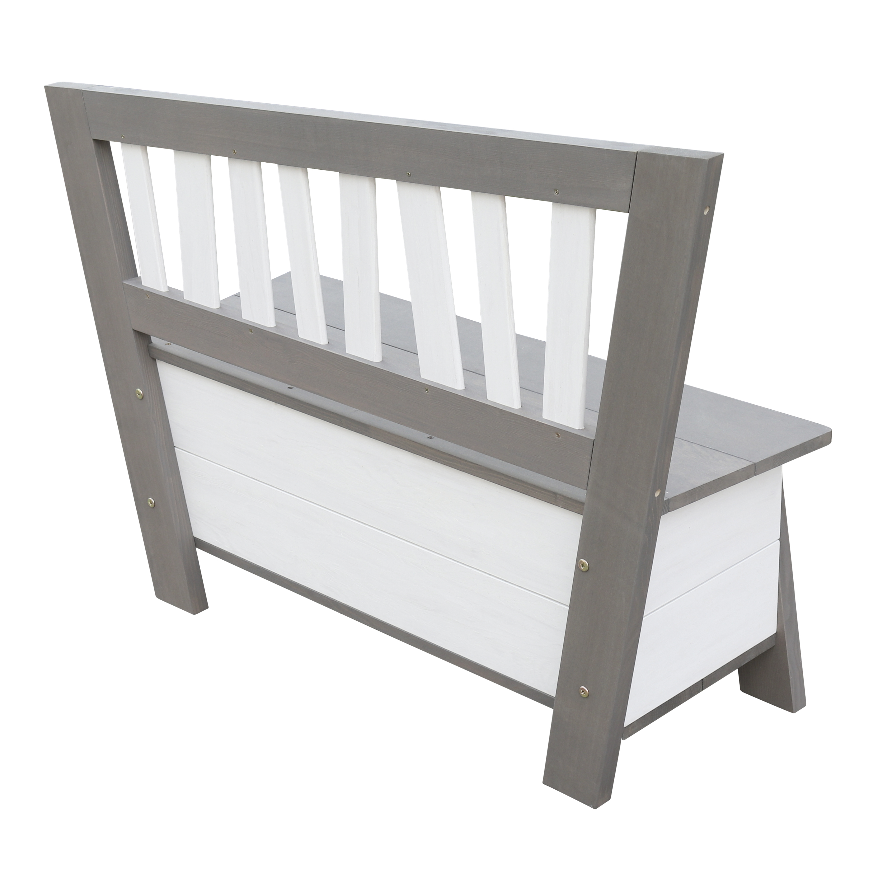 AXI Corky Storage Bench - Grey/White