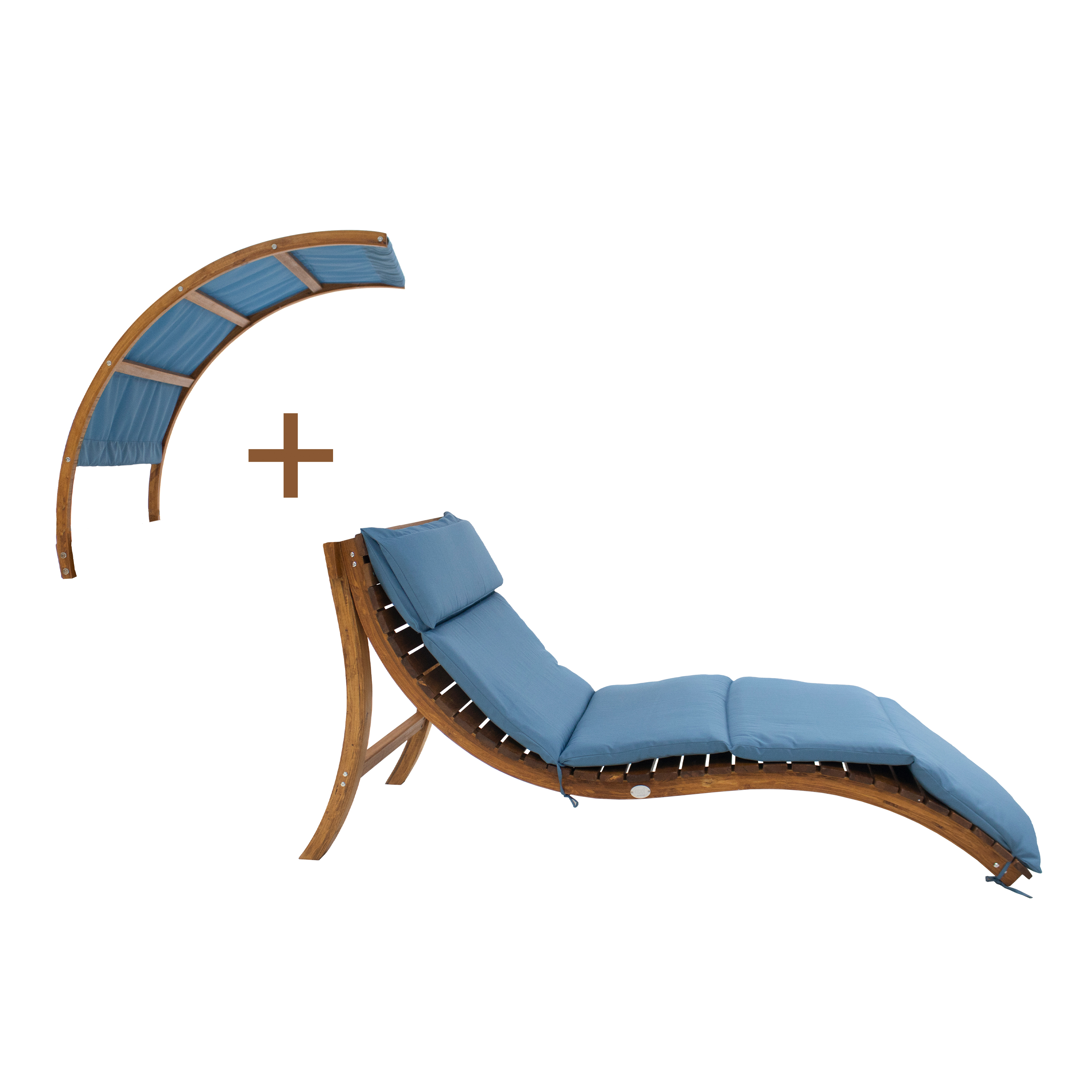 AXI Salina ligstoel met zonnescherm Blauw