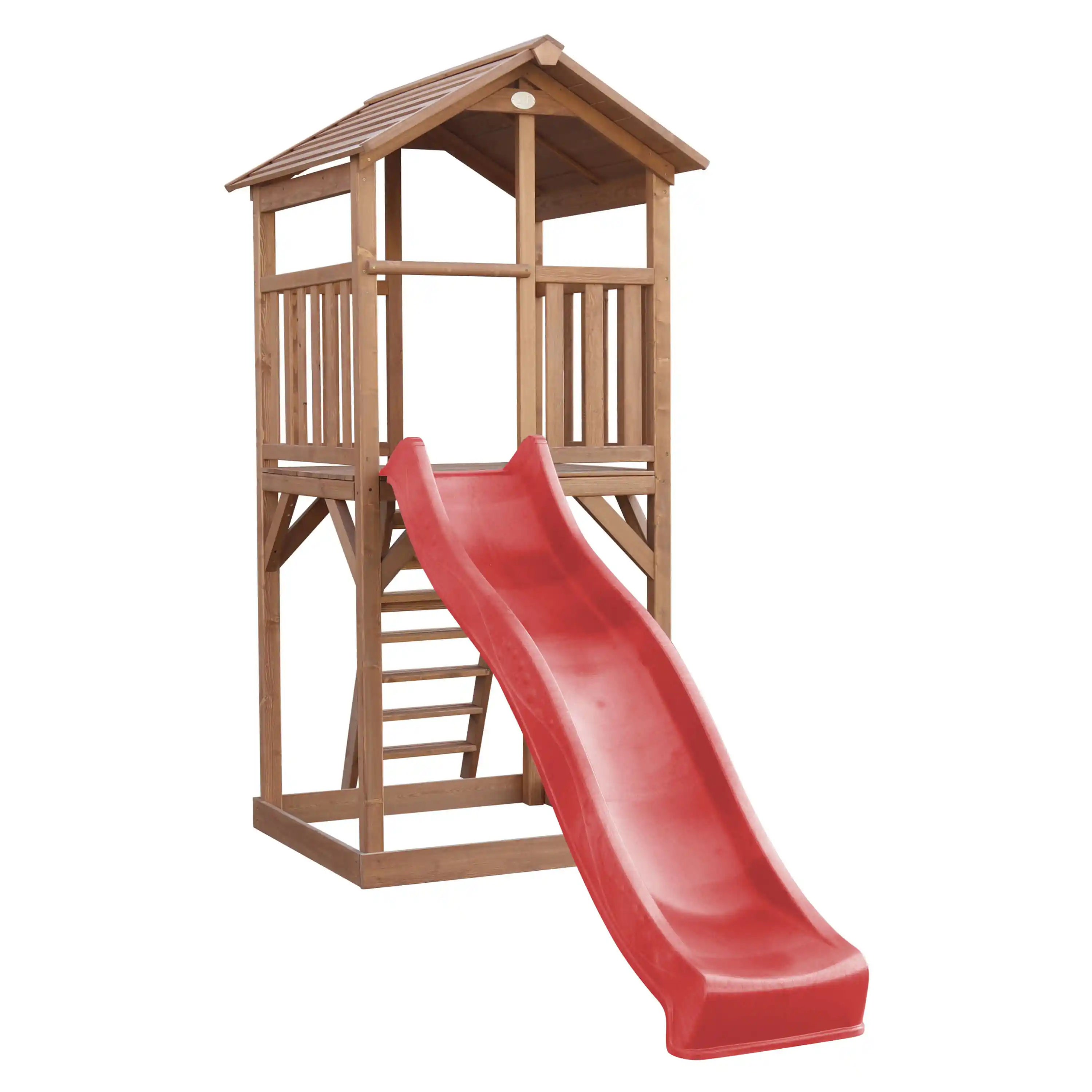 AXI Beach Tower Aire de Jeux Marron - Toboggan Rouge