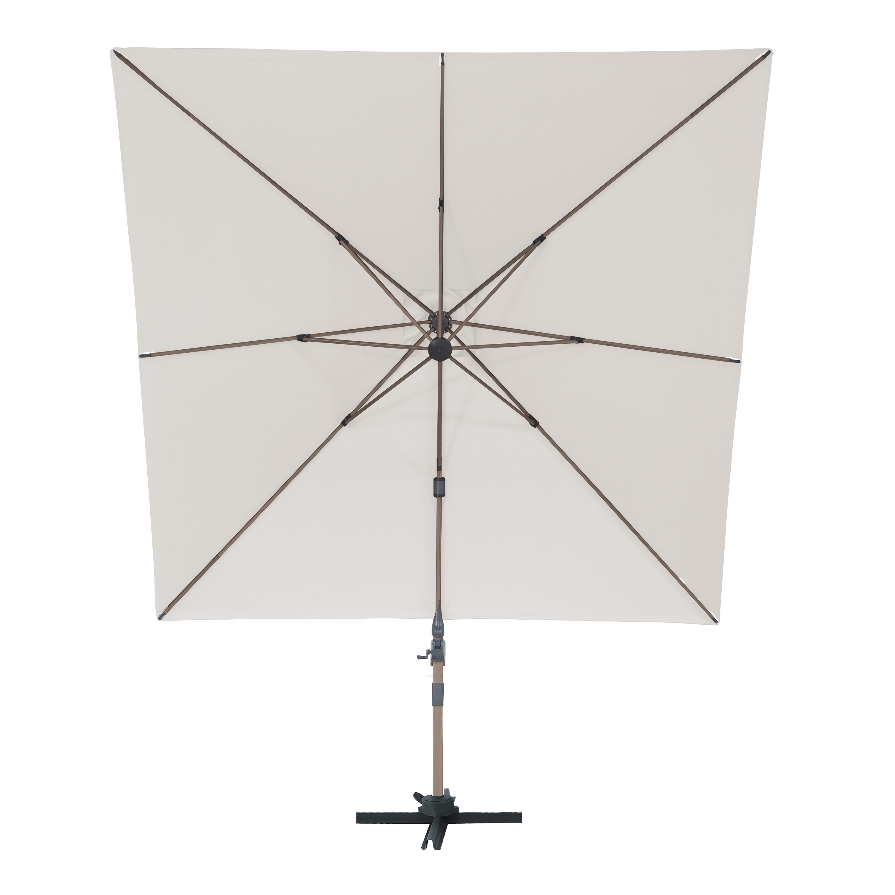 AXI Alina Cantilever Parasol 300x300cm Oak-look /Beige