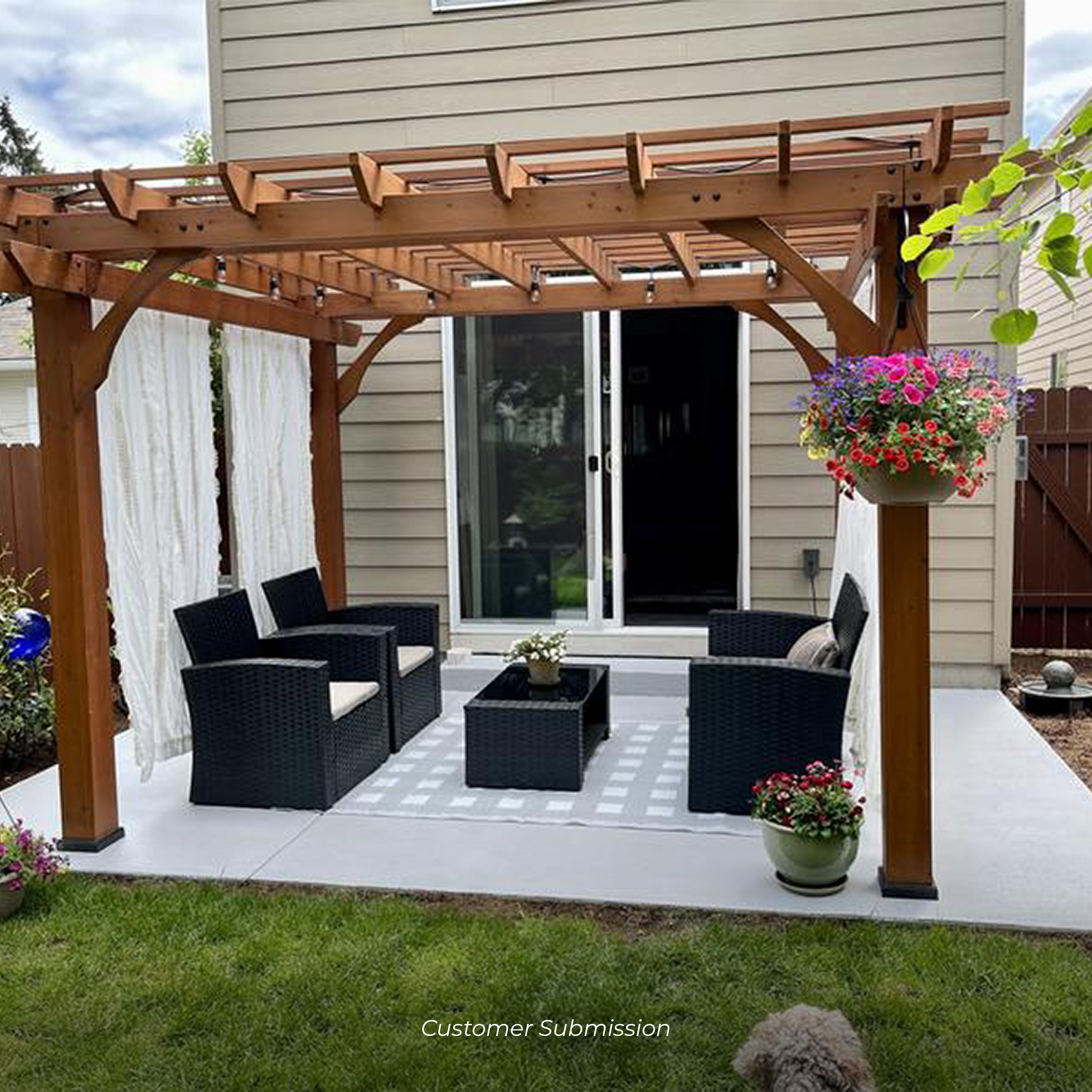 Backyard Discovery Pergola en bois 305 x 366 cm