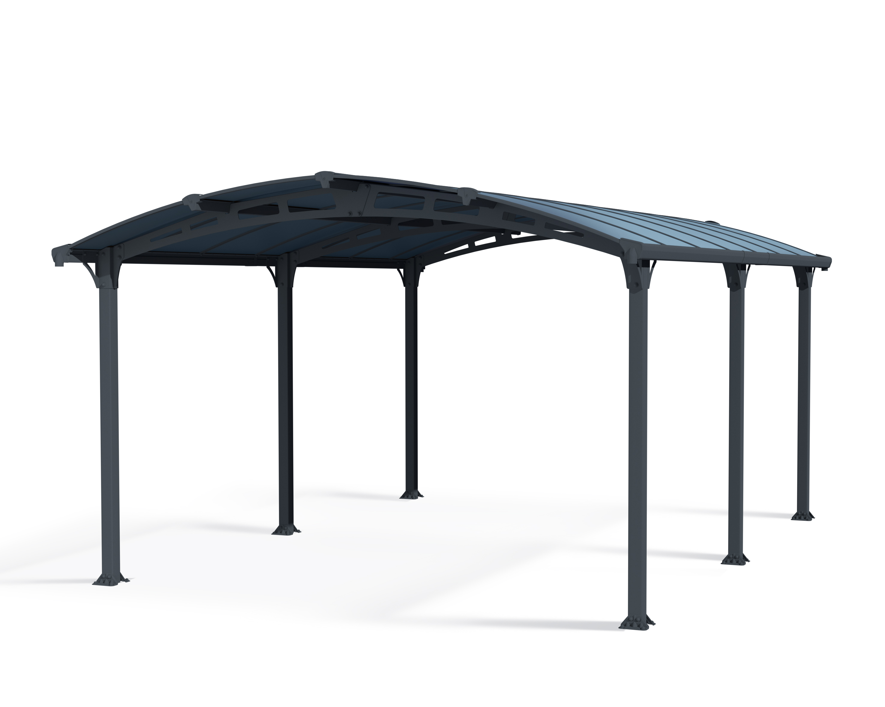 Canopia Arcadia 507X360 cm Carport Enkel Donkergrijs Brons-7290103110673 Canopia Arcadia 507X360 cm Carport Enkel Donkergrijs Brons
