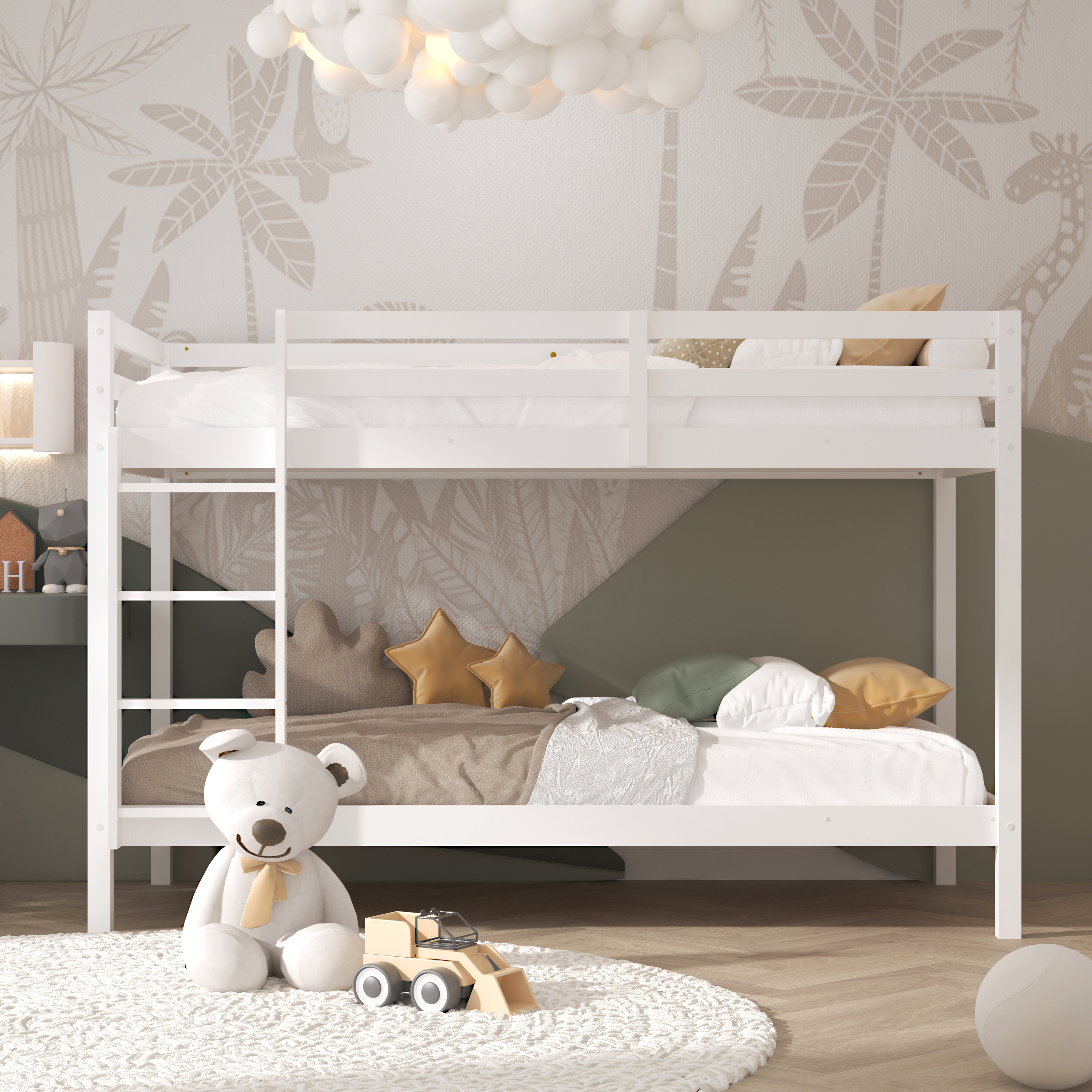 Sunny Jip Bunk Bed White – Without Mattresses