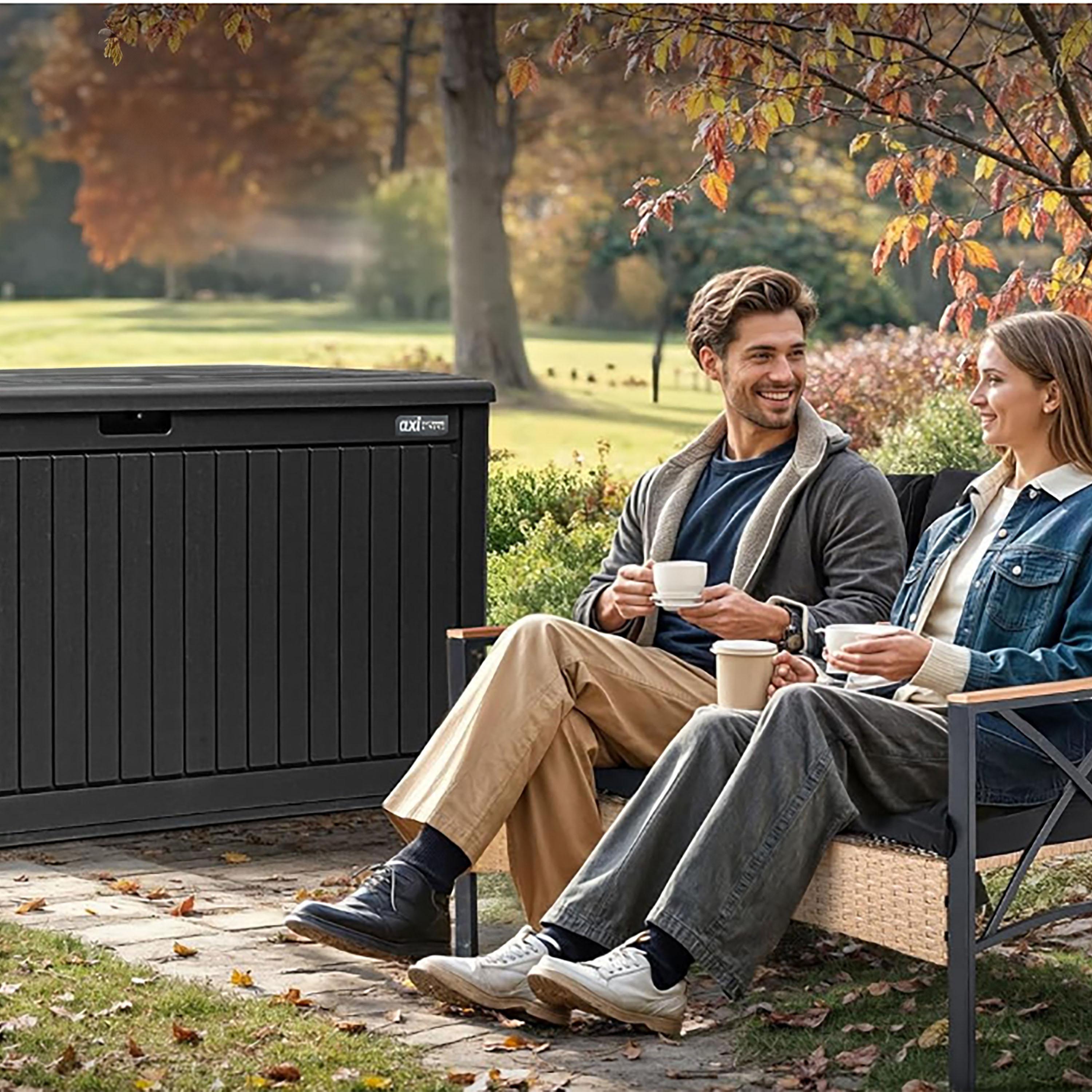 AXI Mike Plastic Storage Box 1000 Black – 177x82x83cm