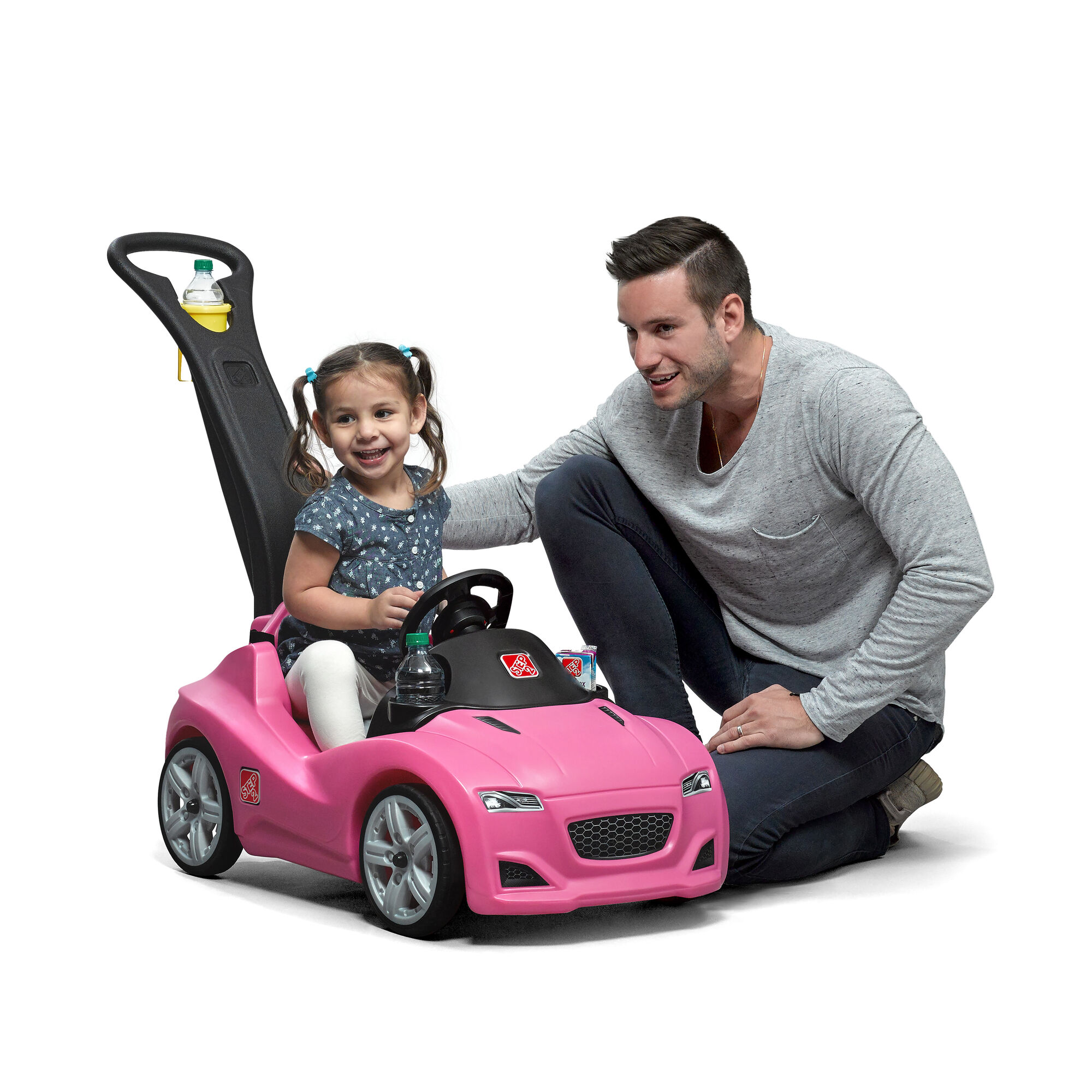 Step2 Push Whisper Porteur voiture Rose