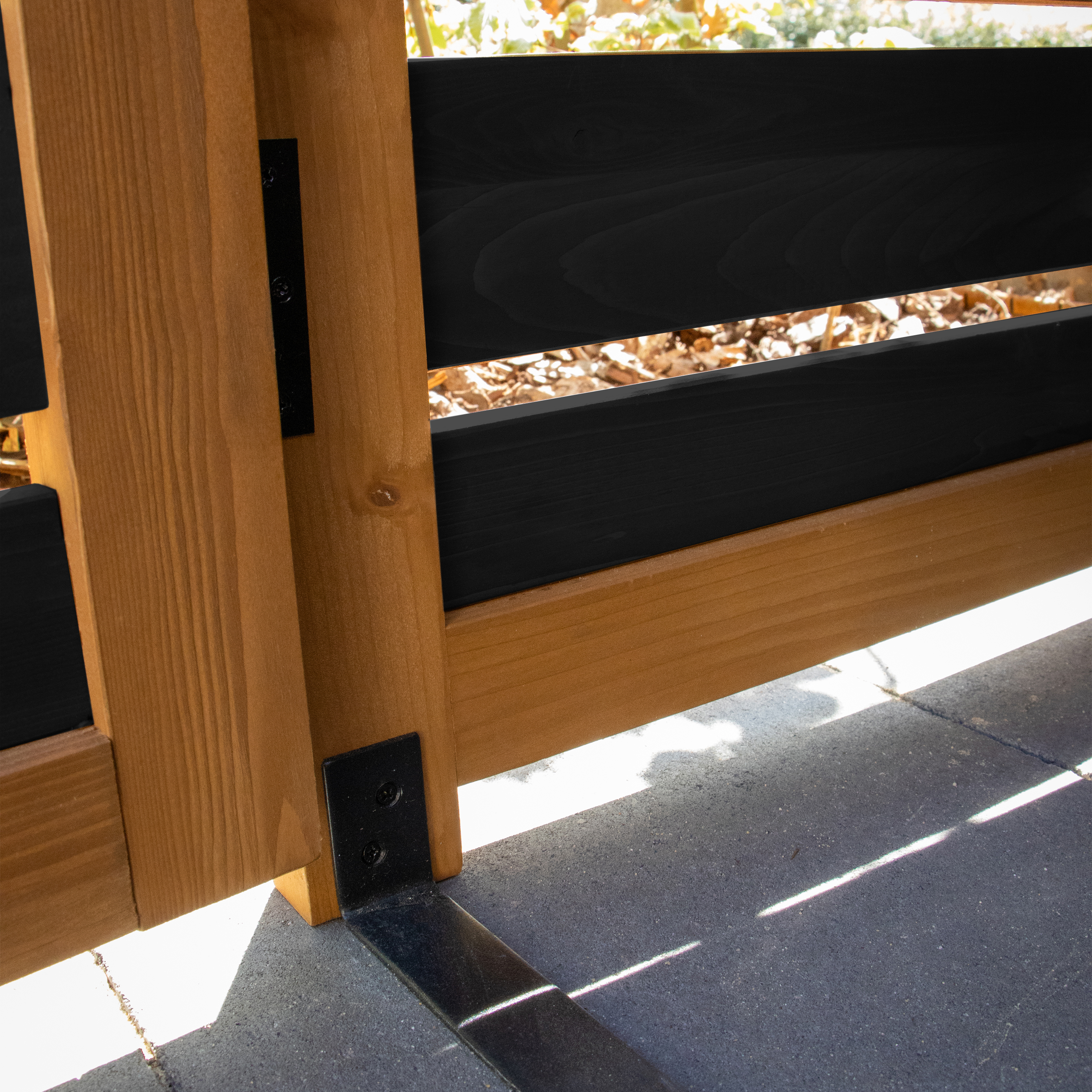 AXI Lex Wooden Bin Storage Black/Brown - 2 bins