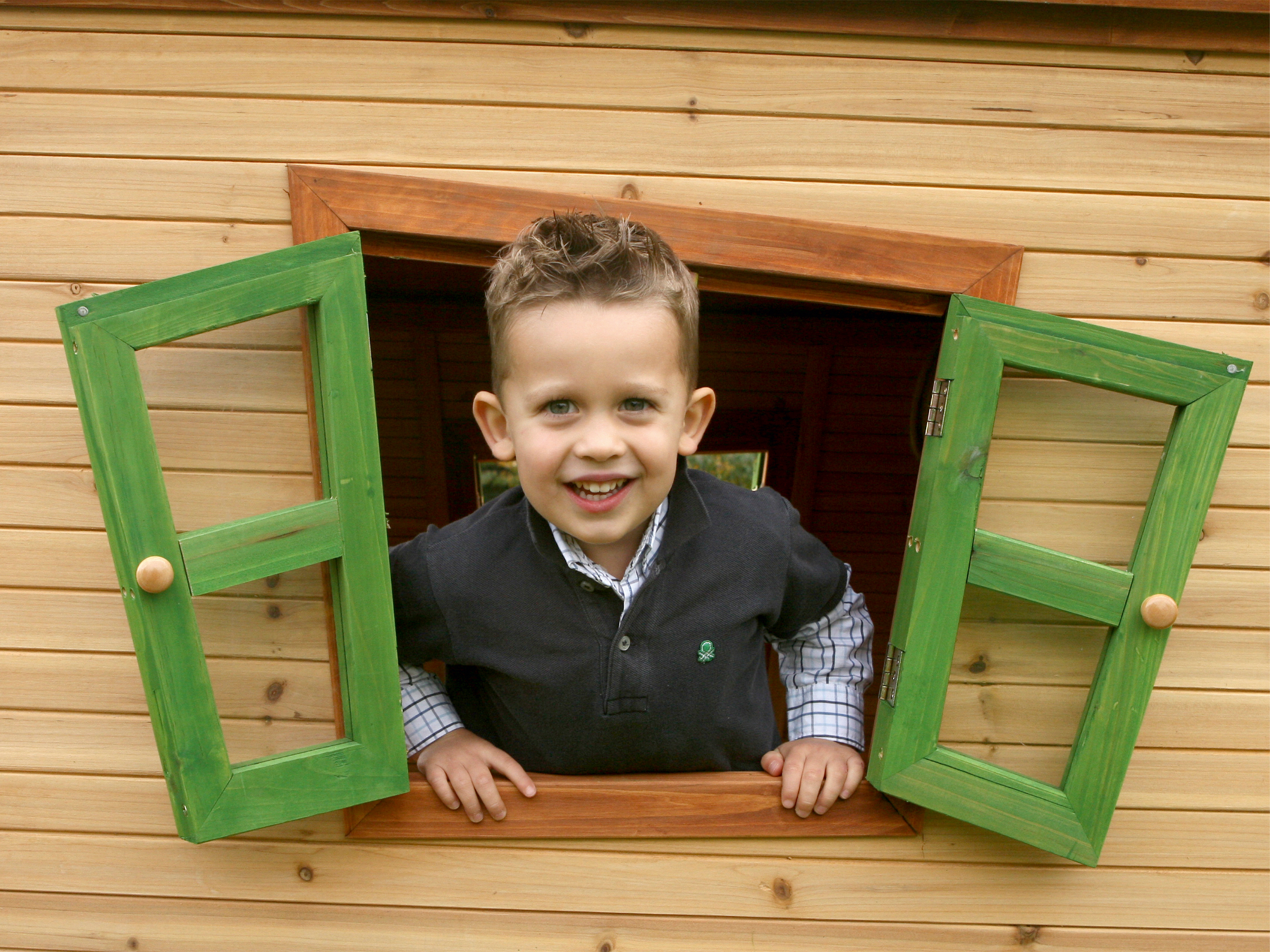 AXI Lisa Playhouse Brown/Green-8717973930754 AXI Lisa Playhouse Brown/Green