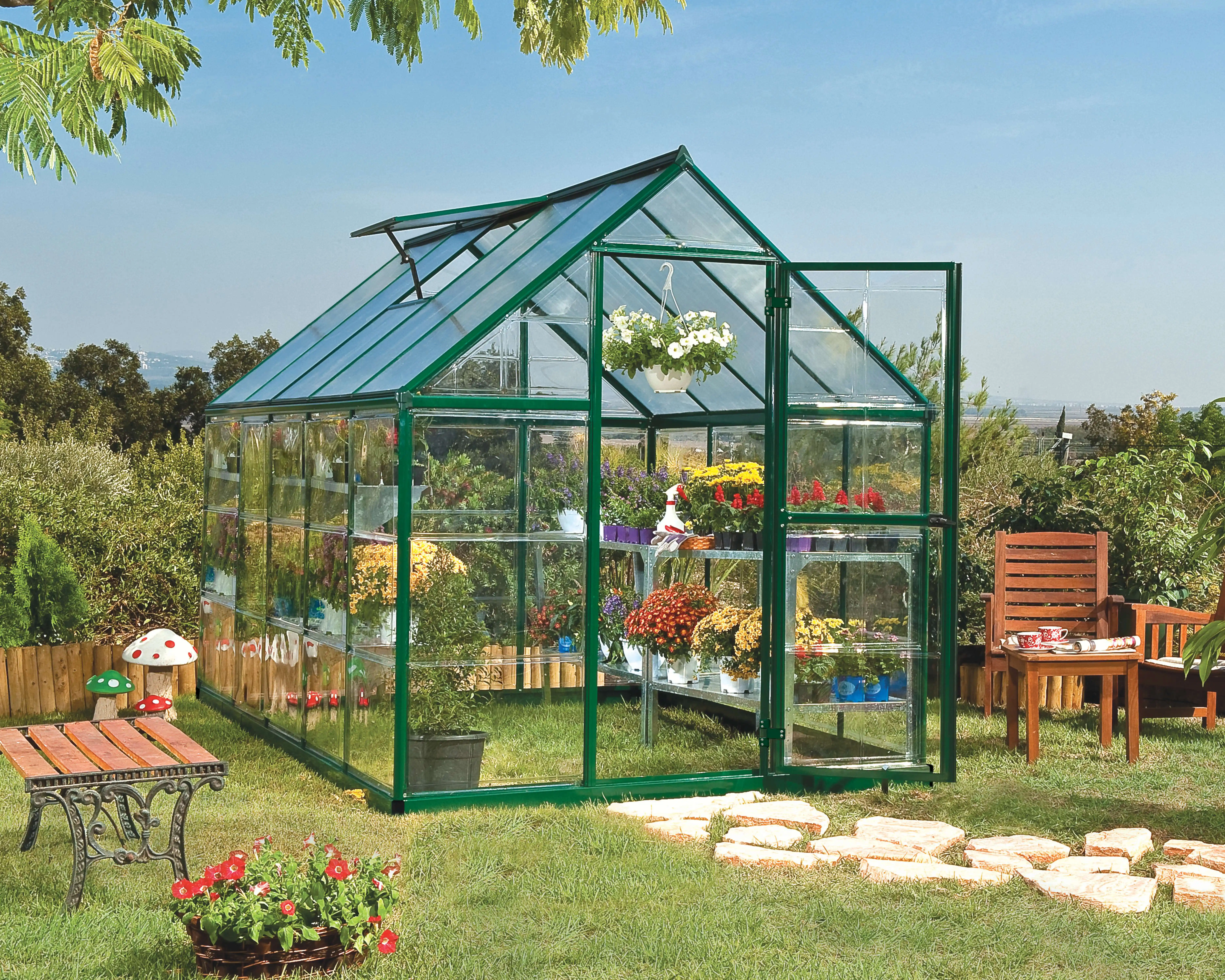 Canopia Hybrid 306X185X208 cm Tuinkas Groen-7290103110772 Canopia Hybrid 306X185X208 cm Tuinkas Groen