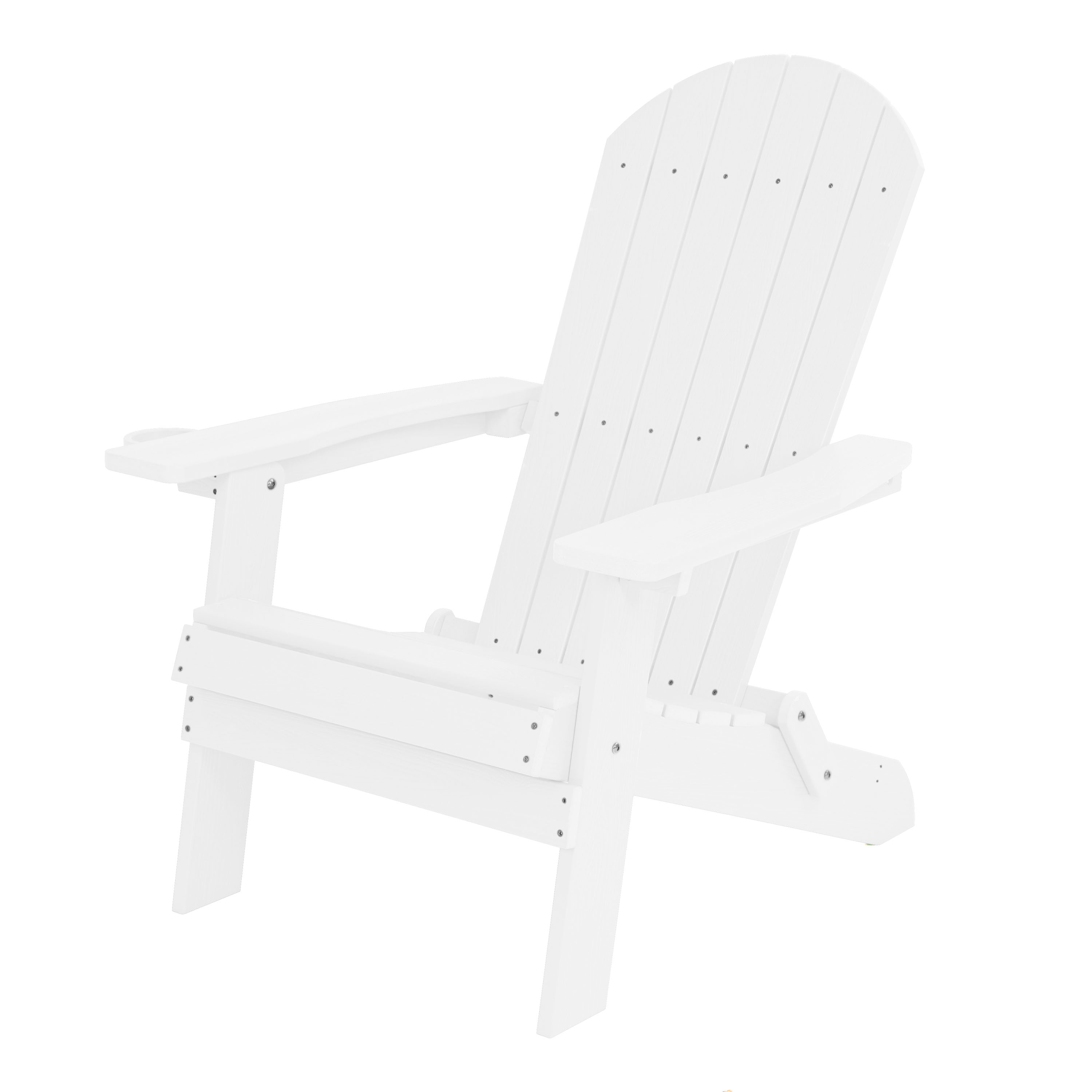 AXI Claire Chaise Adirondack pliante en plastique Blanche