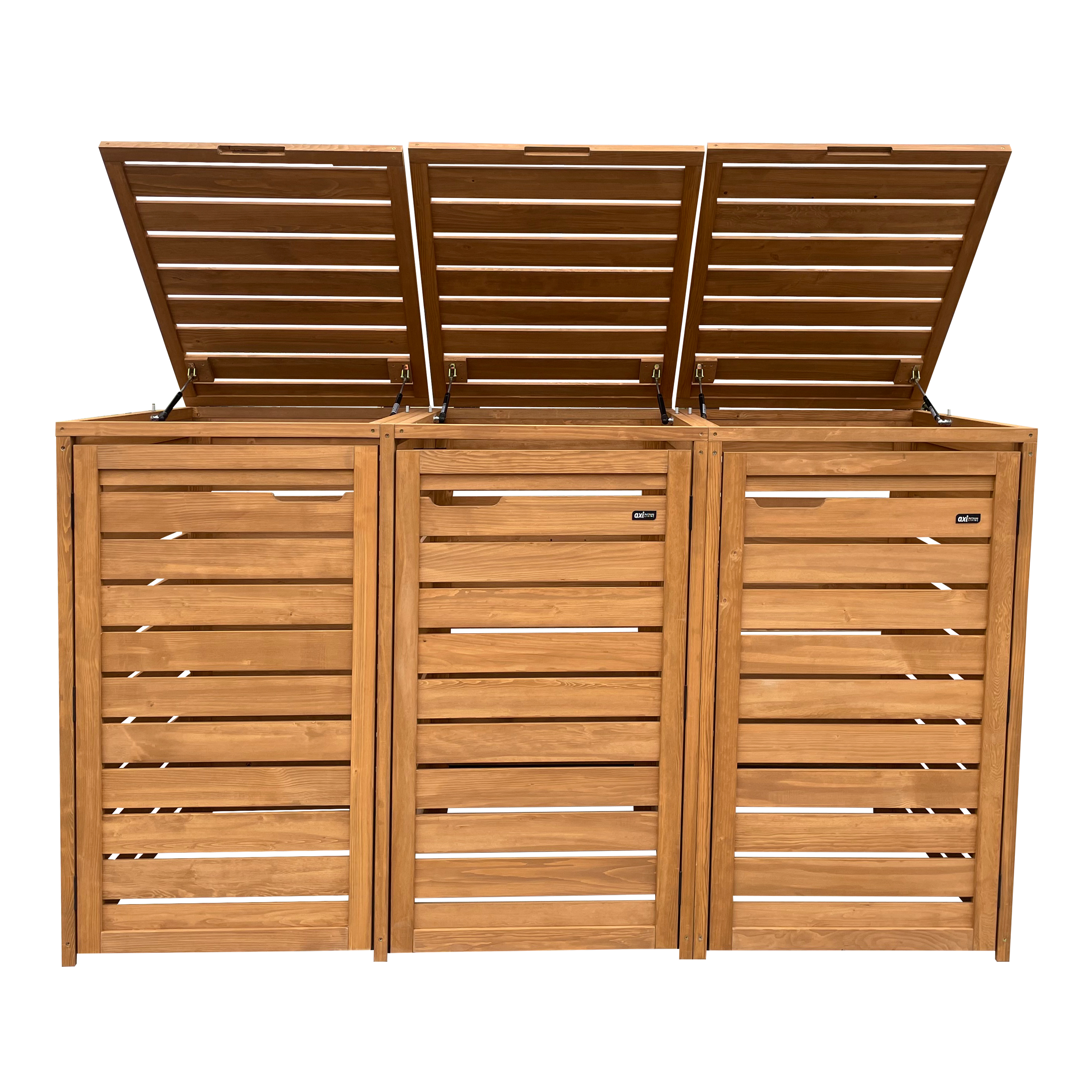 AXI Lex Wooden Bin Storage Brown – 3 bins