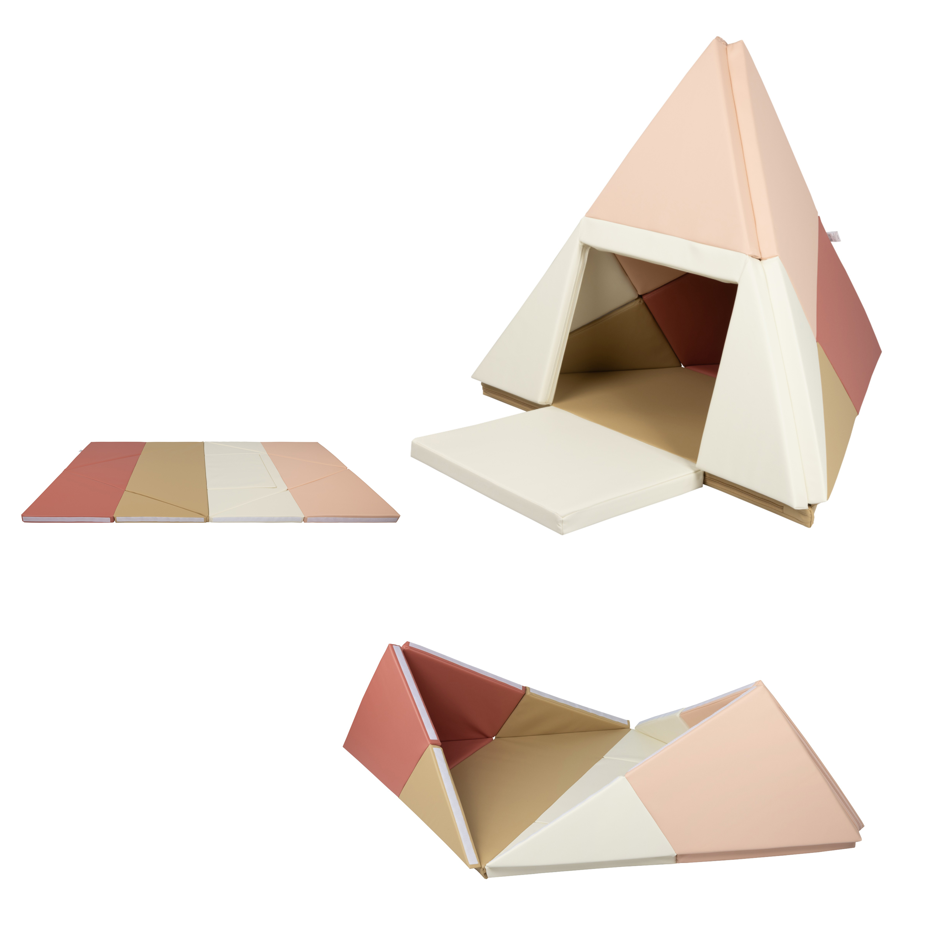 Sunny Davi Foam Playset – Play Mat and Tent - Pink