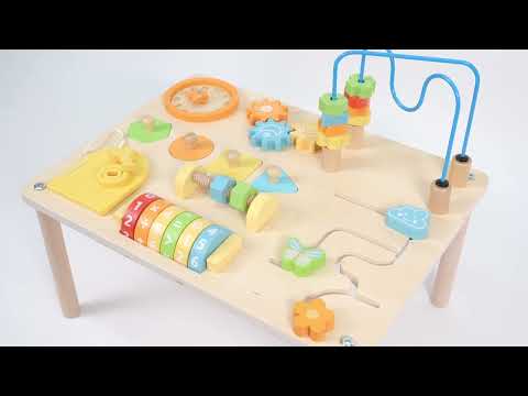 Sunny Maud Table de jeu en bois avec circuit à billes