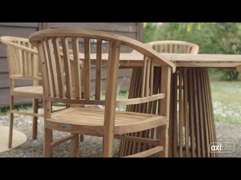 AXI Talia Chaises de jardin en Teck – Set 2 pièces