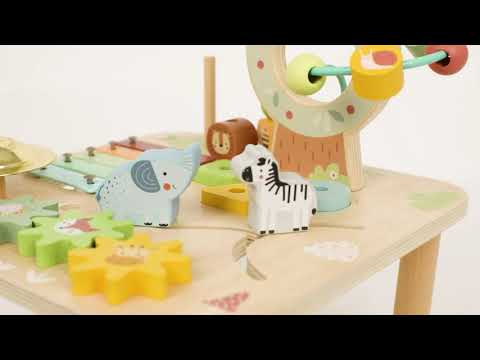 Tooky Toy Table d’activités en bois avec xylophone et animaux