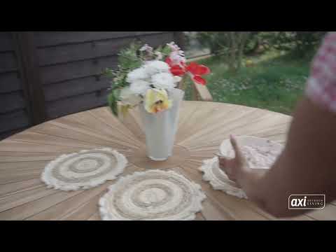 AXI Hani Table de jardin ronde en teck Ø 150 cm